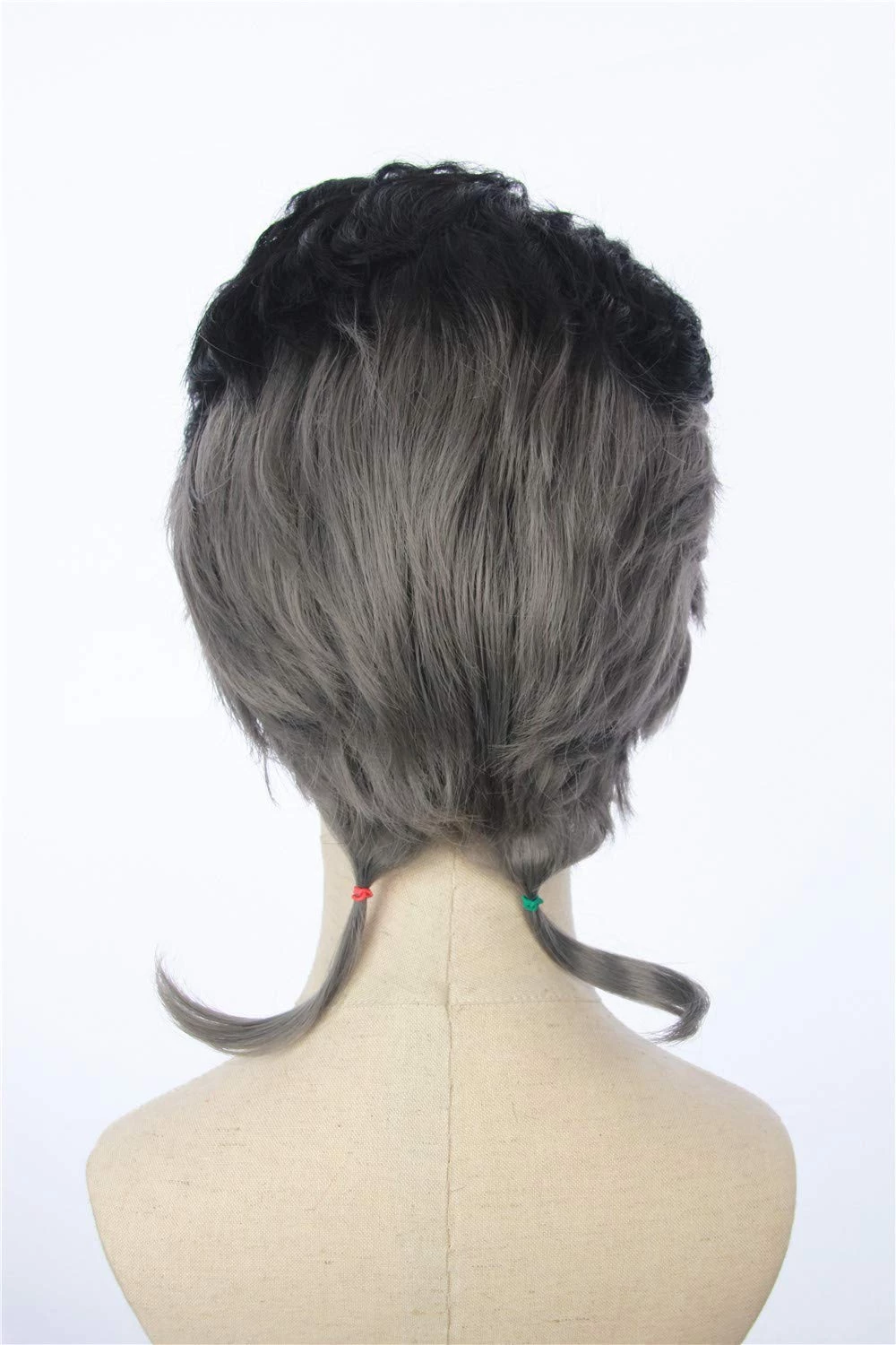 Black And Grey 30cm JoJo's Bizarre Adventure Okuyasu Nijimura Cosplay Wig 5 Black And Grey 30cm JoJo's Bizarre Adventure Okuyasu Nijimura Cosplay Wig - Image 3