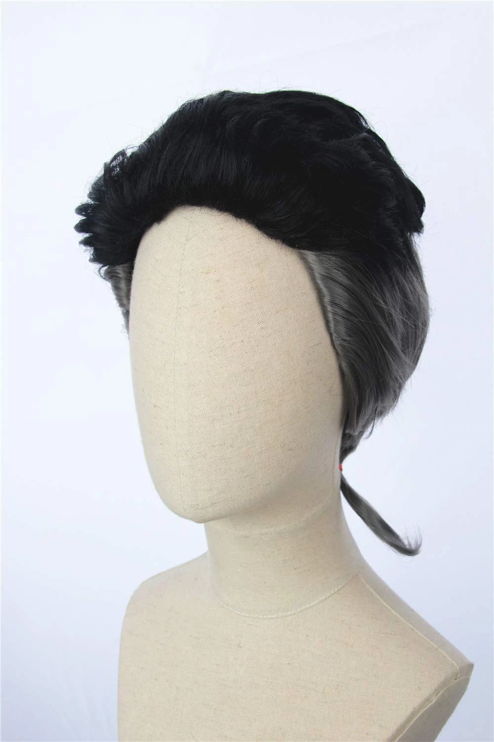 Black And Grey 30cm JoJo's Bizarre Adventure Okuyasu Nijimura Cosplay Wig 6 Black And Grey 30cm JoJo's Bizarre Adventure Okuyasu Nijimura Cosplay Wig - Image 4