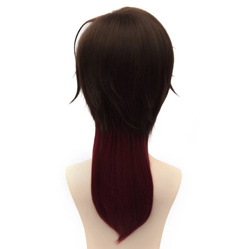 Brown And Red 45cm Touken Ranbu Ookurikara Cosplay Wig 5 Brown And Red 45cm Touken Ranbu Ookurikara Cosplay Wig - Image 3