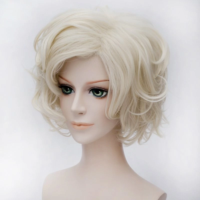 Sandy Blonde 30cm Touken Ranbu Gokotai Cosplay Wig 4 Sandy Blonde 30cm Touken Ranbu Gokotai Cosplay Wig - Image 2