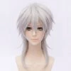 Silvery Grey 35cm Touken Ranbu Tsurumaru Kuninaga Cosplay Wig 1 Silvery Grey 35cm Touken Ranbu Tsurumaru Kuninaga Cosplay Wig -Cosplay Shopper Store COS 044 01 13