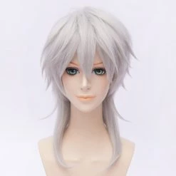 Silvery Grey 35cm Touken Ranbu Tsurumaru Kuninaga Cosplay Wig