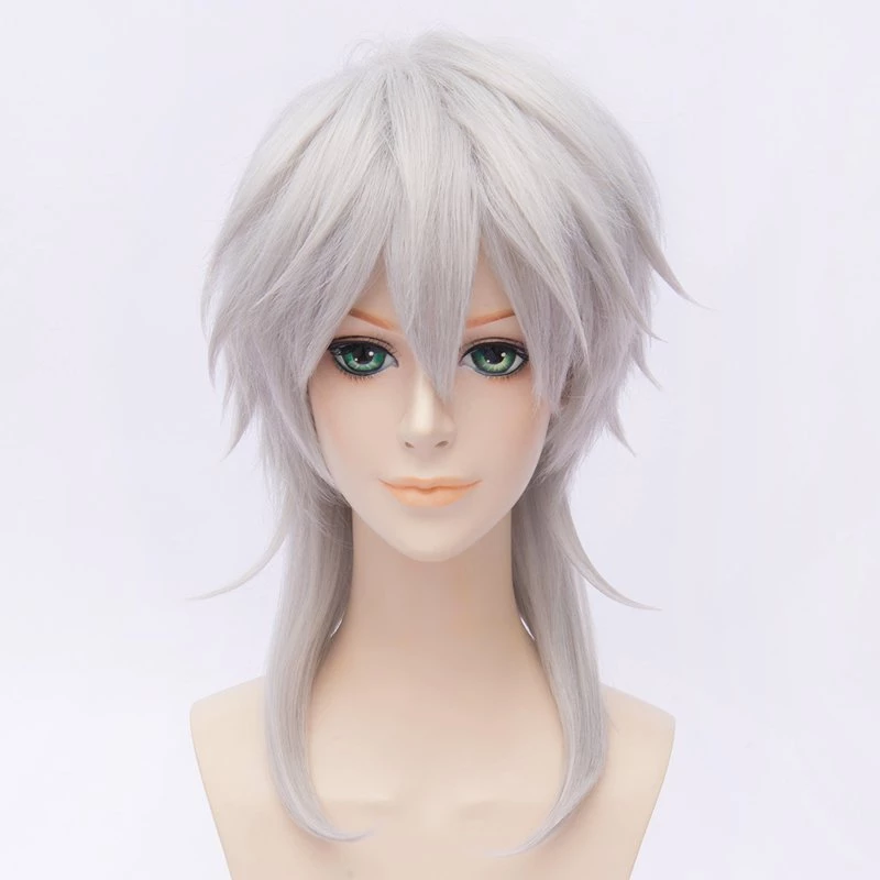 Silvery Grey 35cm Touken Ranbu Tsurumaru Kuninaga Cosplay Wig 3 Silvery Grey 35cm Touken Ranbu Tsurumaru Kuninaga Cosplay Wig