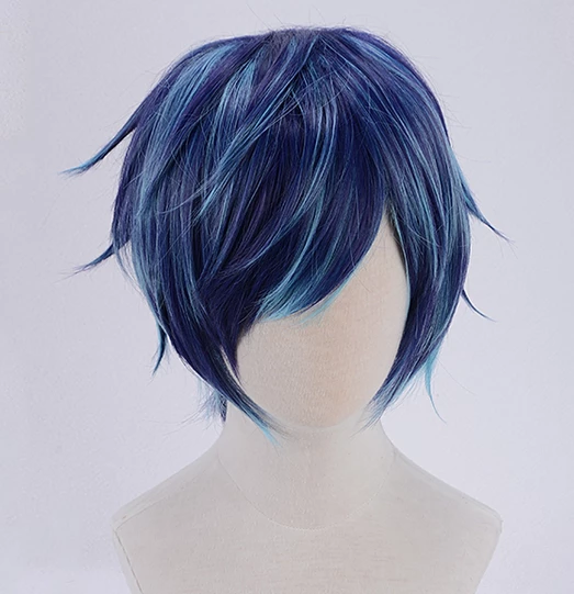 Purple And Blue 30cm Sarazanmai Toi Kuji Cosplay Wig 3 Purple And Blue 30cm Sarazanmai Toi Kuji Cosplay Wig