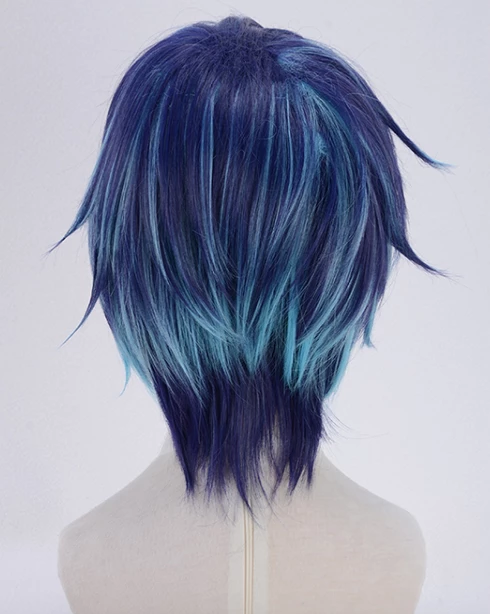 Purple And Blue 30cm Sarazanmai Toi Kuji Cosplay Wig 6 Purple And Blue 30cm Sarazanmai Toi Kuji Cosplay Wig - Image 4