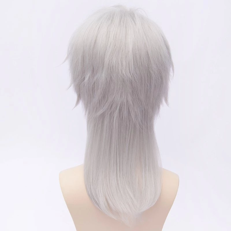 Silvery Grey 35cm Touken Ranbu Tsurumaru Kuninaga Cosplay Wig 5 Silvery Grey 35cm Touken Ranbu Tsurumaru Kuninaga Cosplay Wig - Image 3