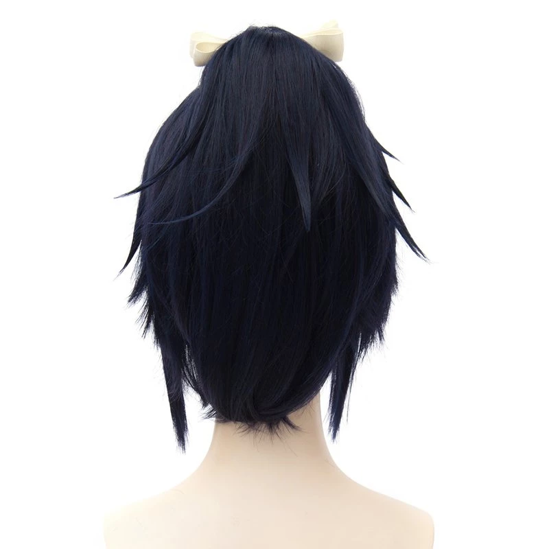 Blue 30cm Touken Ranbu Yamatonokami Yasusada Cosplay Wig 5 Blue 30cm Touken Ranbu Yamatonokami Yasusada Cosplay Wig - Image 3