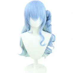 Blue 70cm Virtual YouTuber Hoshimachi Suisei Cosplay Wig