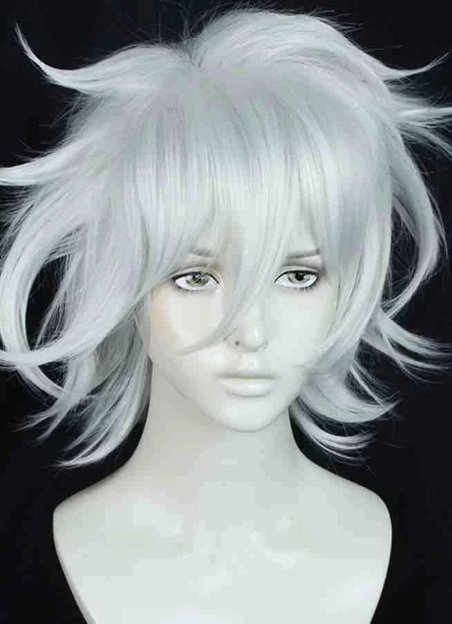 White 35cm Tribe Nine Shun Kamiya Cosplay Wig 4 White 35cm Tribe Nine Shun Kamiya Cosplay Wig - Image 2