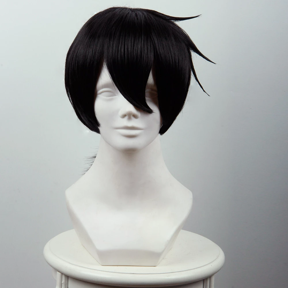 Black 45cm Akashic Records Of Bastard Magic Instructor Glenn Radars Cosplay Wig 3 Black 45cm Akashic Records Of Bastard Magic Instructor Glenn Radars Cosplay Wig