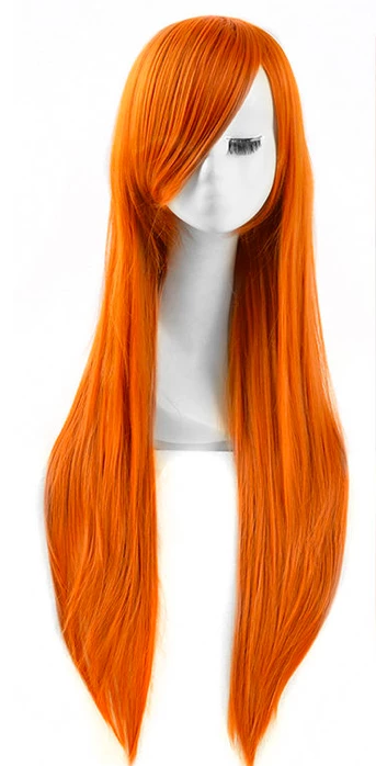 Orange 85cm Kim Possible Kim Possible Cosplay Wig 3 Orange 85cm Kim Possible Kim Possible Cosplay Wig