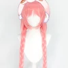Pink 100cm Princess Connect! Re:Dive Mimi Akane Cosplay Wig 2 Pink 100cm Princess Connect! Re:Dive Mimi Akane Cosplay Wig -Cosplay Shopper Store COS 047 01 105