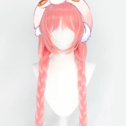 Pink 100cm Princess Connect! Re:Dive Mimi Akane Cosplay Wig