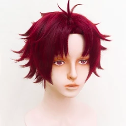 Copper Red 30cm Paradox Live BAE Allen Sugasano Cosplay Wig