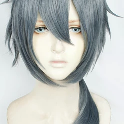 Grey 60cm Ensemble Stars Crazy:B Niki Shiina Cosplay Costume