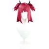 Red 80cm Virtual YouTuber Yuzuki Roa Cosplay Wig