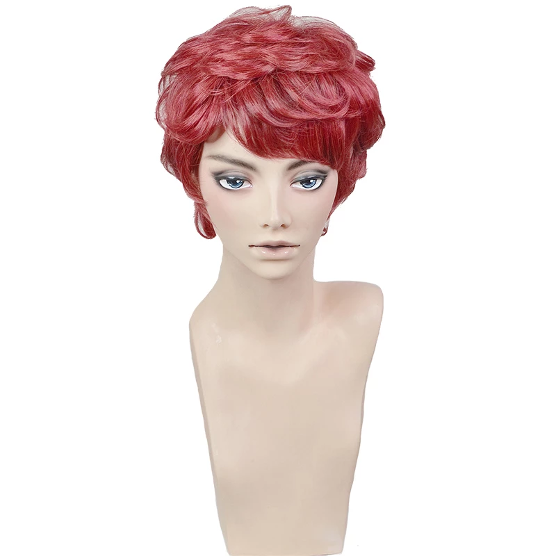 Red 30cm Legend Of The Galactic Heroes Siegfried Kircheis Cosplay Wig 3 Red 30cm Legend Of The Galactic Heroes Siegfried Kircheis Cosplay Wig