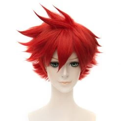 Red 30cm Touken Ranbu Aizen Kunitoshi Cosplay Wig
