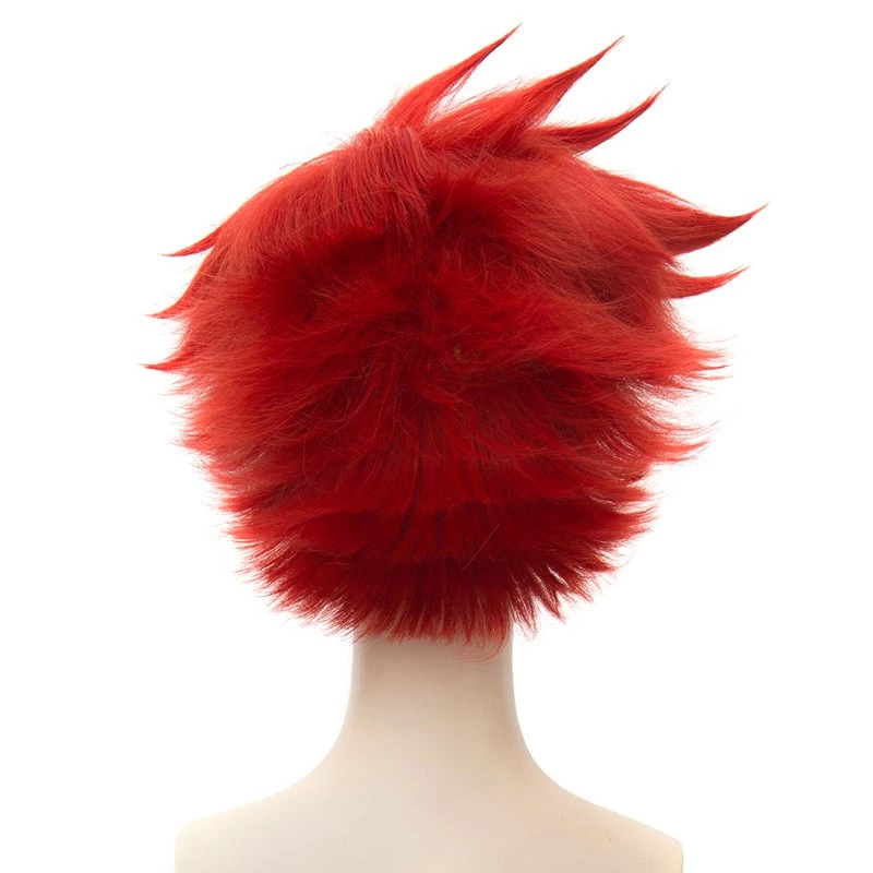 Red 30cm Touken Ranbu Aizen Kunitoshi Cosplay Wig 5 Red 30cm Touken Ranbu Aizen Kunitoshi Cosplay Wig - Image 3
