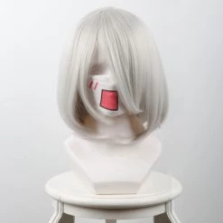 Grey 38cm Nier: Automata 2B Cosplay Wig
