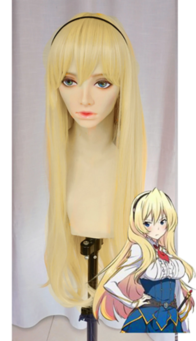 Gold 90cm Undefeated Bahamut Chronicle Celistia Ralgris Cosplay Wig 4 Gold 90cm Undefeated Bahamut Chronicle Celistia Ralgris Cosplay Wig - Image 2