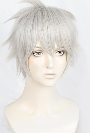 Silver 35cm Kaiju No. 8 Leno Ichikawa Cosplay Wig 3 Silver 35cm Kaiju No. 8 Leno Ichikawa Cosplay Wig