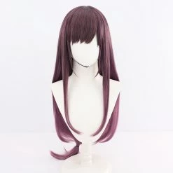 Purple 80cm Virtual YouTuber Zhang Jinghua Cosplay Wig