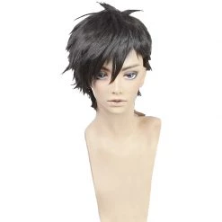Black 30cm The Caligula Effect Protagonist Cosplay Wig