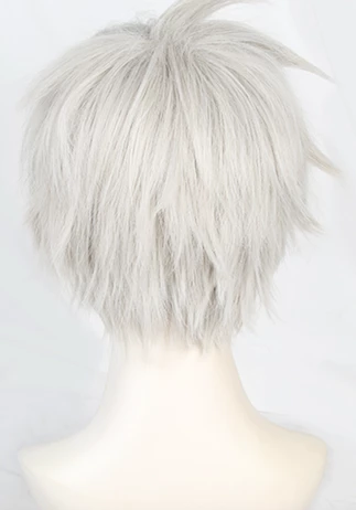 Silver 35cm Kaiju No. 8 Leno Ichikawa Cosplay Wig 5 Silver 35cm Kaiju No. 8 Leno Ichikawa Cosplay Wig - Image 3