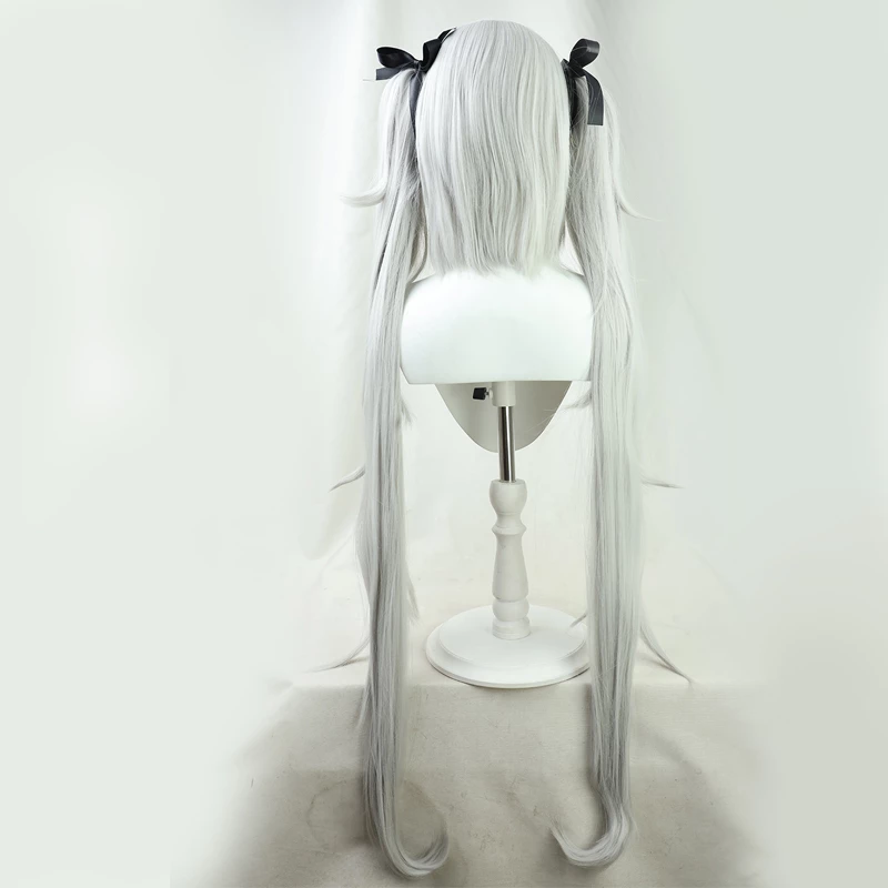 Silver 100cm Virtual YouTuber Sanya Cosplay Wig 6 Silver 100cm Virtual YouTuber Sanya Cosplay Wig - Image 4