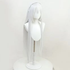 White 100cm Arknights Warfarin Cosplay Wig -Cosplay Shopper Store COS 052 01 94 1
