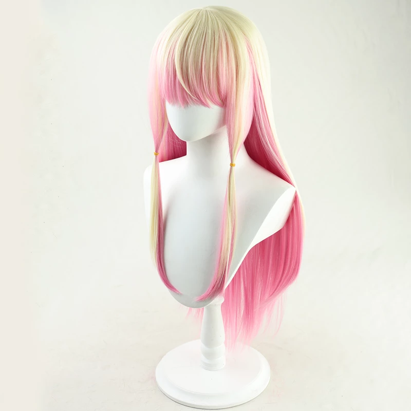 80cm Virtual YouTuber Momosuzu Nene Cosplay Wig 6 80cm Virtual YouTuber Momosuzu Nene Cosplay Wig - Image 4