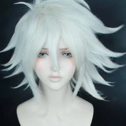 Silver 35cm Fate/Grand Order Karna Cosplay Wig