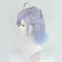 Blue 30cm Bakumatsu Rock Soji Okita Cosplay Wig 8 Blue 30cm Bakumatsu Rock Soji Okita Cosplay Wig -Cosplay Shopper Store COS 053 03