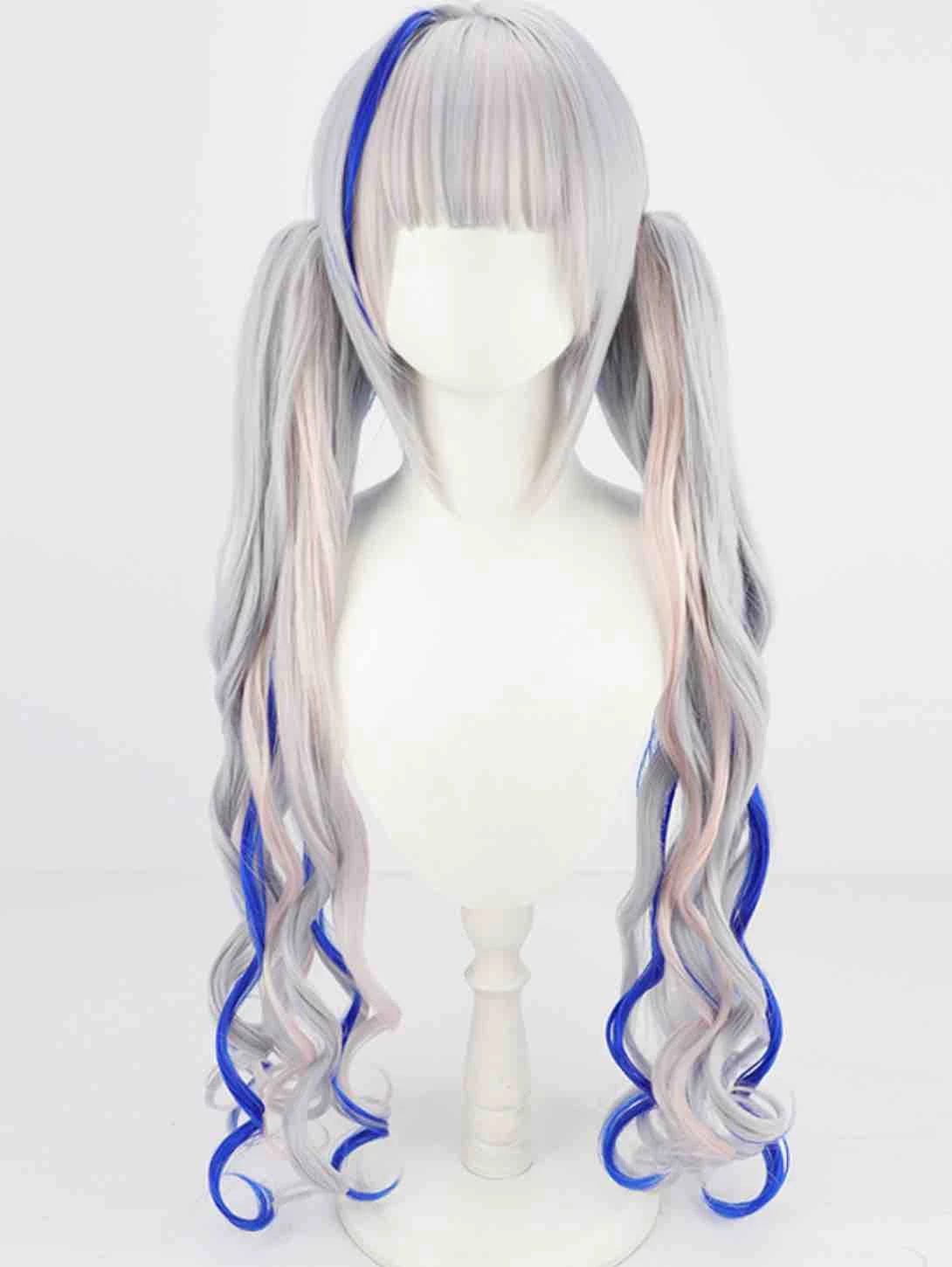 80cm Virtual YouTuber Amane Kanata Cosplay Wig 3 80cm Virtual YouTuber Amane Kanata Cosplay Wig