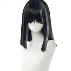 Black And Grey 35cm Sekiro: Shadows Die Twice Divine Heir Miko Cosplay Wig