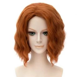 Orange 30cm The Avengers: Age Of Ultron Black Widow Natasha Romanoff Cosplay Wig