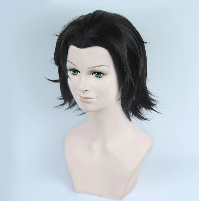 Black 30cm Bakumatsu Rock Toshizo Hijikata Cosplay Wig 4 Black 30cm Bakumatsu Rock Toshizo Hijikata Cosplay Wig - Image 2