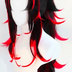 Black And Red 85cm Demon Slayer: Kimetsu No Yaiba Kokushibo Cosplay Wig 7 Black And Red 85cm Demon Slayer: Kimetsu No Yaiba Kokushibo Cosplay Wig -Cosplay Shopper Store COS 056 02 29