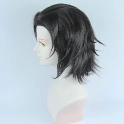 Black 30cm Bakumatsu Rock Toshizo Hijikata Cosplay Wig 8 Black 30cm Bakumatsu Rock Toshizo Hijikata Cosplay Wig -Cosplay Shopper Store COS 056 03 1