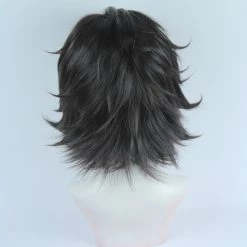 Black 30cm Bakumatsu Rock Toshizo Hijikata Cosplay Wig 9 Black 30cm Bakumatsu Rock Toshizo Hijikata Cosplay Wig -Cosplay Shopper Store COS 056 04