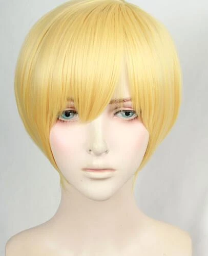 Gold 30cm ACCA: 13-Territory Inspection Dept. Jean Otus Cosplay Wig 3 Gold 30cm ACCA: 13-Territory Inspection Dept. Jean Otus Cosplay Wig