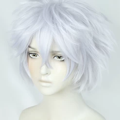 Silver 35cm Tokyo Revengers Senju Kawaragi Cosplay Wig