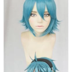 Blue 30cm Clockwork Planet Naoto Miura Cosplay Wig
