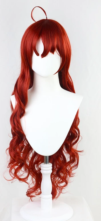 Red 90cm Arknights Myrtle Cosplay Wig 3 Red 90cm Arknights Myrtle Cosplay Wig