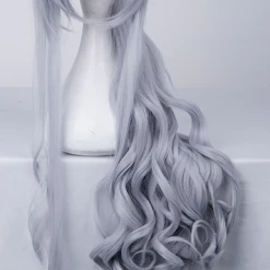 Grey 80cm Girls Frontline AK-12 Cosplay Wig