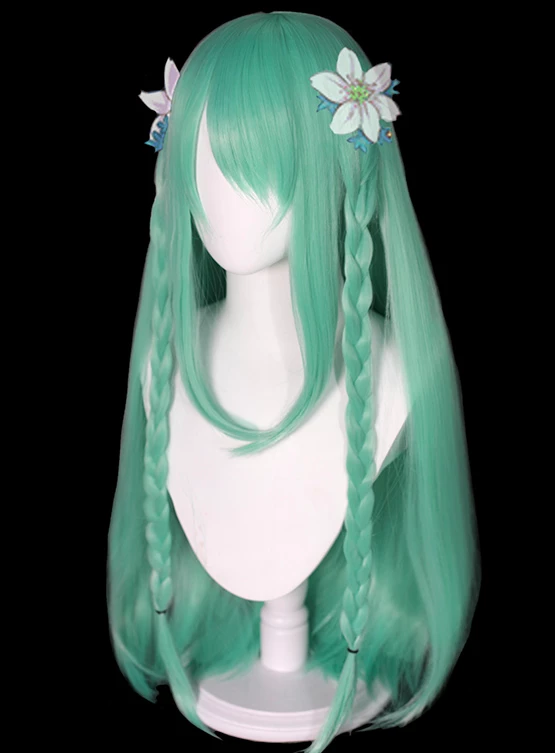 Green 80cm Princess Connect! Re:Dive Chika Misumi Cosplay Wig 5 Green 80cm Princess Connect! Re:Dive Chika Misumi Cosplay Wig - Image 3