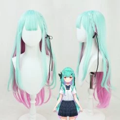 70cm Virtual YouTuber Uruha Rushia Cosplay Wig Version 3