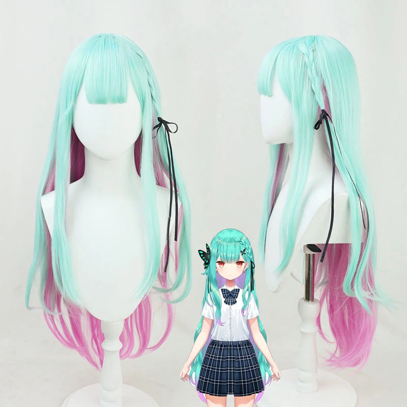 70cm Virtual YouTuber Uruha Rushia Cosplay Wig Version 3 4 70cm Virtual YouTuber Uruha Rushia Cosplay Wig Version 3 - Image 2
