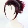 Brown And Red 30cm Demon Slayer: Kimetsu No Yaiba Tanjiro Kamado Cosplay Wig -Cosplay Shopper Store COS 059 01 39